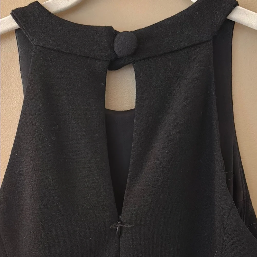 Milly Black Sheath Cocktail Dress with Halter Neckline - Picture 5 of 6